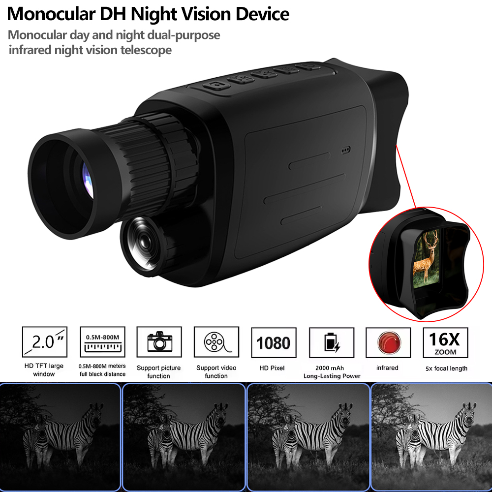 Outdoor Hunting Pictures - Monocular Night Vision อุปกรณ์ 1080P HD