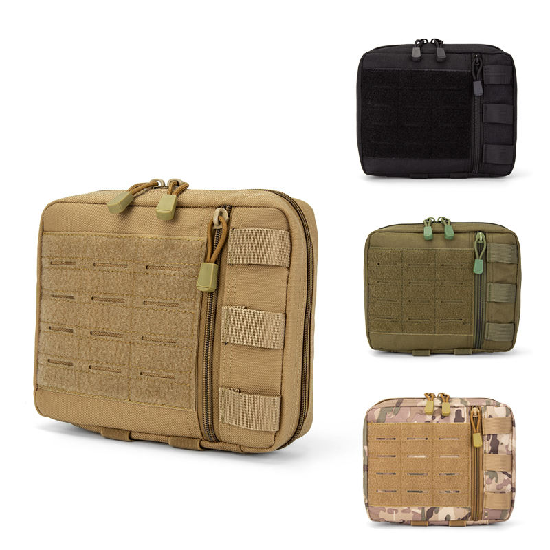 Outdoor Hunting Packs - กระเป๋าอเนกประสงค์ Tactical MOLLE Admin Pouch แบบตัดด้วยเลเซอร์