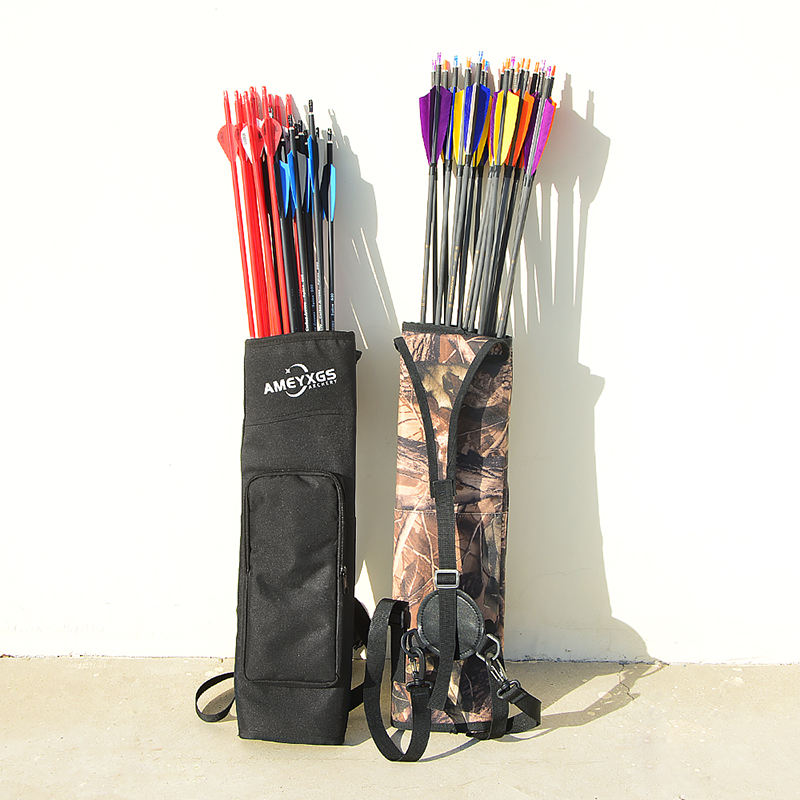 Quiver Arrow Back - Camo Canvas Back Quiver แบบพกพา Arrow