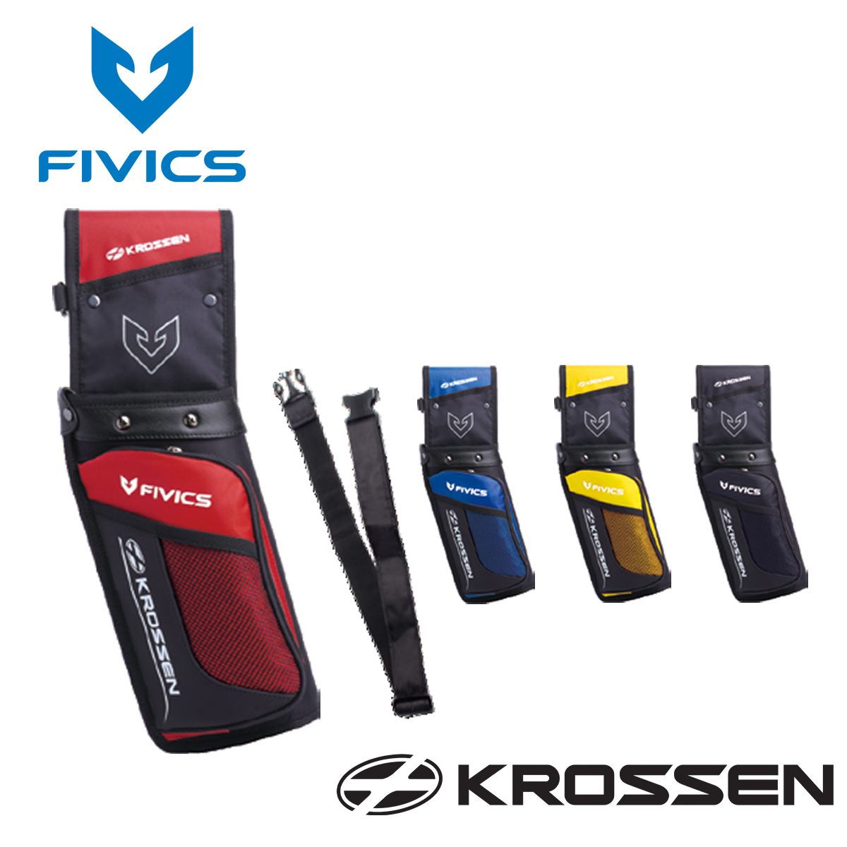 Quiver Arrow Back - FIVICS HYPER กระเป๋าใส่ลูกธนูสำหรับยิงธนู กระเป๋าใส่ลูกธนูแบบทนทานพร้อมเข็มขัดปรับระดับได้ หลายสีสำหรับนักยิงธนูแบบรีเคิร์ฟ