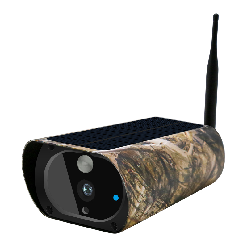 Outdoor Hunting Camera Wifi - 2MP 1080P พลังงานแสงอาทิตย์ i-Cam+ APP การใช้พลังงานต่ำ