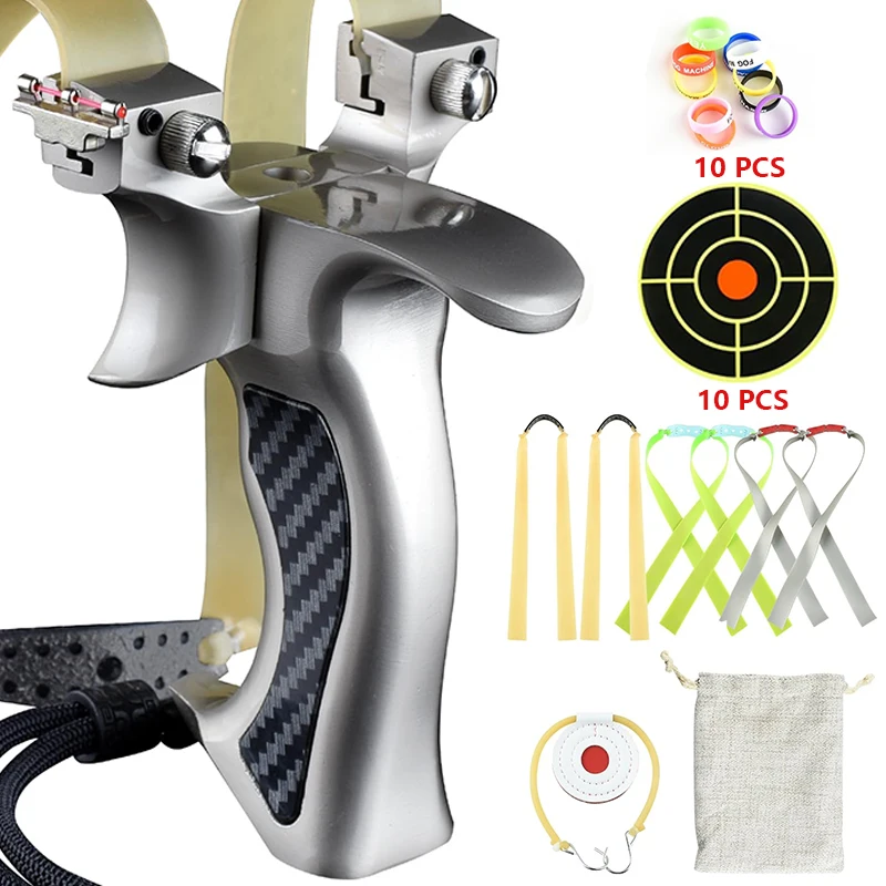 Outdoor Hunting Launcher - 8020/9025 Strong โลหะ Slingshot Anti Shake