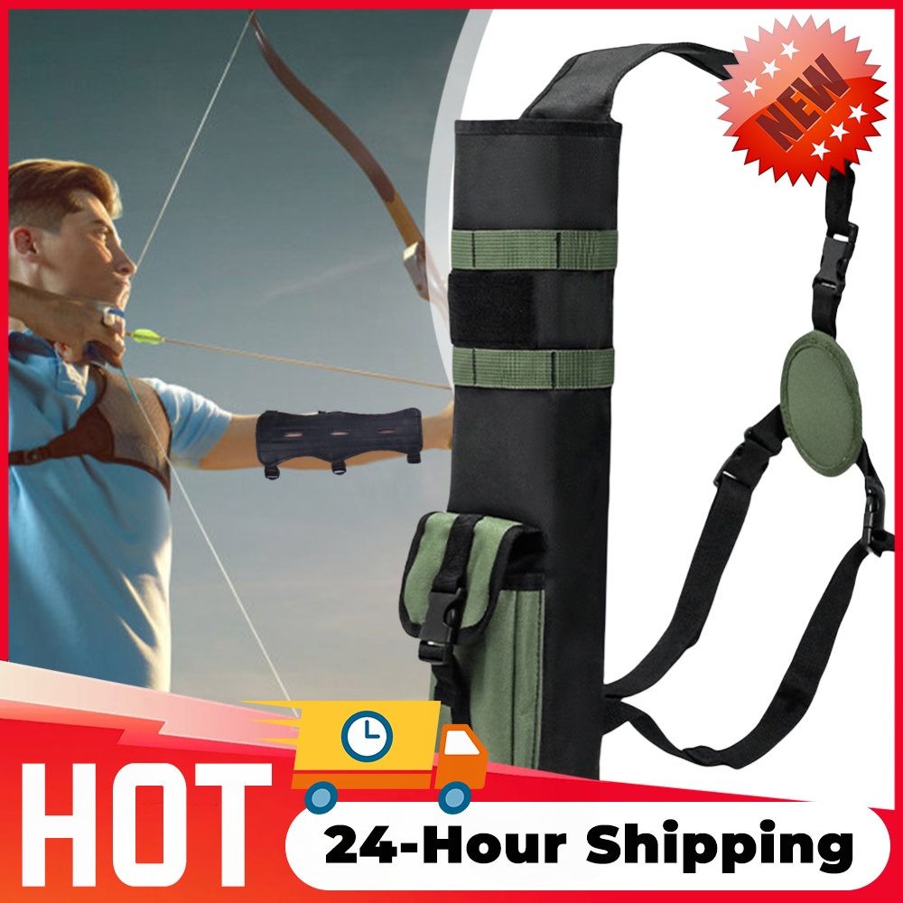 Quiver Arrow Back - กระเป๋าใส่ลูกธนูพร้อมระบบ Molle สำหรับติดหลัง ใช้งานได้สองแบบ น้ำหนักเบา เหมาะสำหรับฝึกยิงธนู