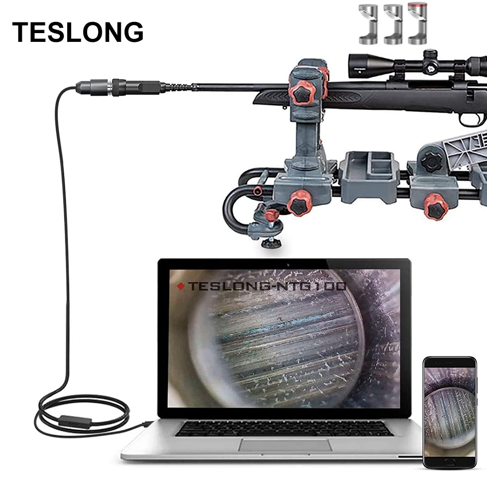 Outdoor Hunting Range - TESLONG NTG100 5 มม.เส้นผ่านศูนย์กลางปืนไรเฟิล Borescope กล้องดิจิตอลการล่าสัตว์ทําความสะอาดขอบเขตสําหรับด้านบน