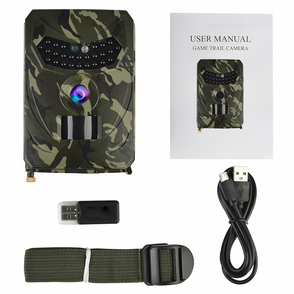 Outdoor Hunting Pictures - กล้องติดตามสัตว์ป่า PR-100 ความละเอียด 1080P กล้องสอดแนมอินฟราเรดมองกลางคืน กันน้ำ