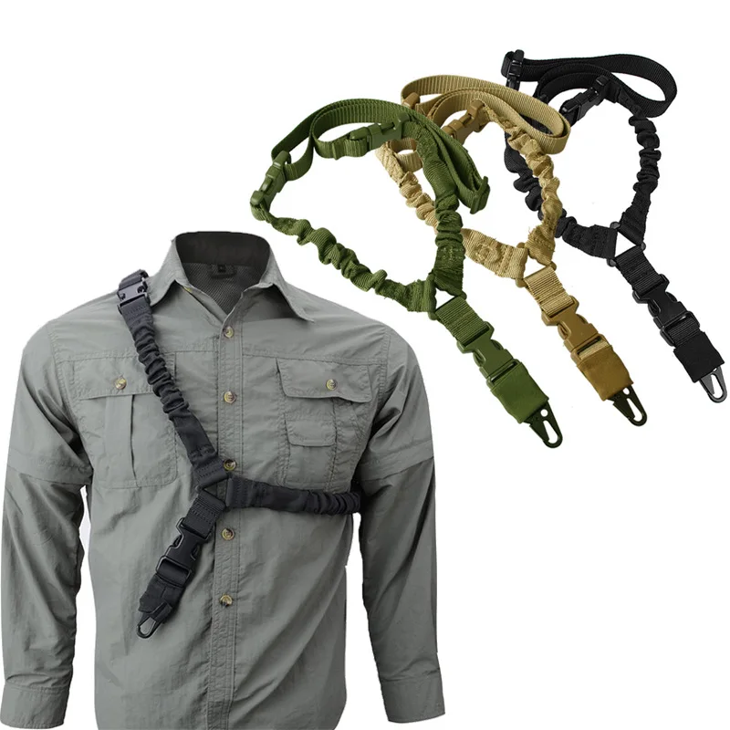 Rifle Sling Swivel - 1PC ปืนยิงเข็มขัดอุปกรณ์ล่าสัตว์เกียร์เดี่ยวปืนสลิงสายคล้องไหล่ปืนไรเฟิลเชือกเข็มขัดโลหะหัวเข็มขัด