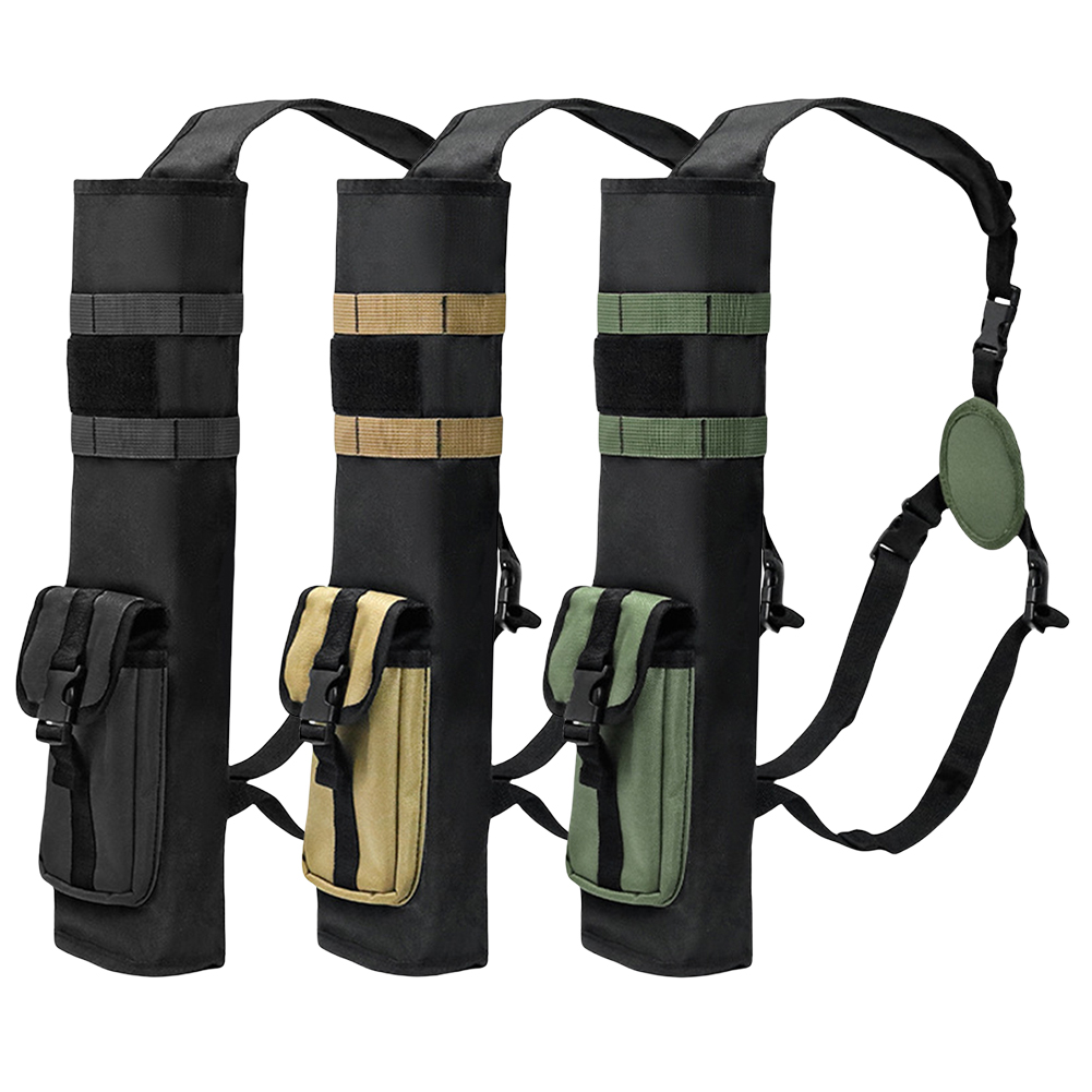 Quiver Arrow Back - กระเป๋าใส่ลูกธนูแบบมีระบบ Molle กระเป๋าใส่ลูกธนูหลังแบบมัลติฟังก์ชั่น ที่ใส่ลูกธนูน้ำหนักเบาสำหรับการล่าสัตว์และการยิงเป้า