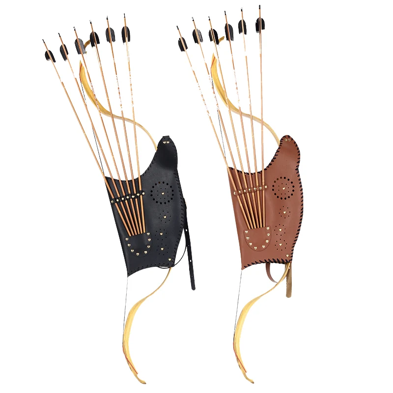 Quiver Arrow Back - ชุดกระเป๋าใส่ธนู 1 ชุด ที่ใส่ลูกธนู กระเป๋าใส่ลูกธนูหนัง กระเป๋าหนังสำหรับยิงธนู