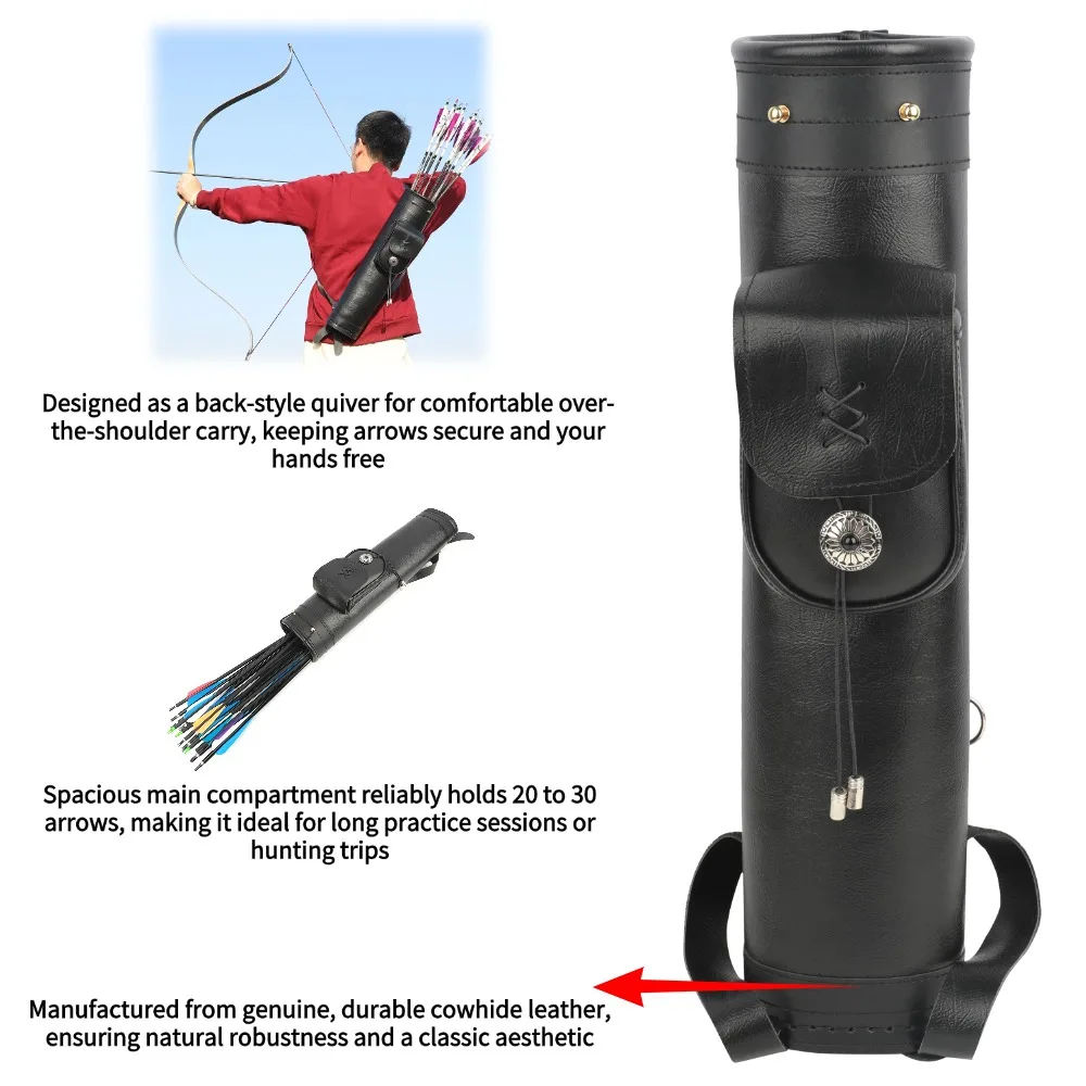 กระเป๋าใส่ลูกธนูหนังวัวแบบสะพา - Quiver Arrow Back บทวิจารณ์และราคา