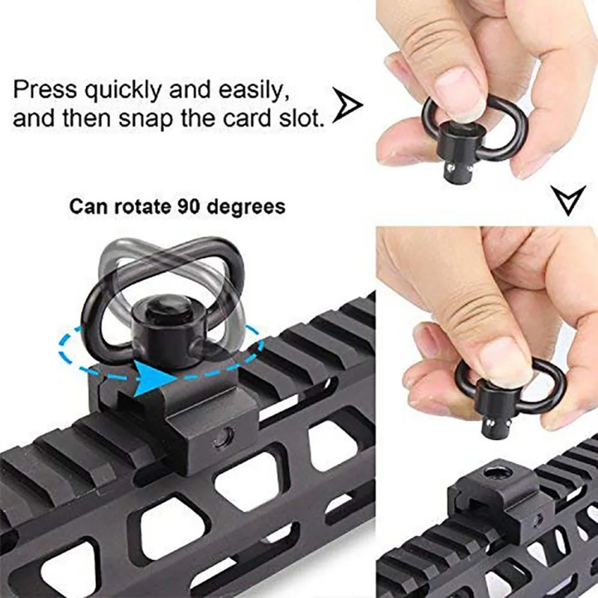สายสะพายปืนแบบยุทธวิธี หัวเข็ม - Rifle Sling Swivel บทวิจารณ์และราคา