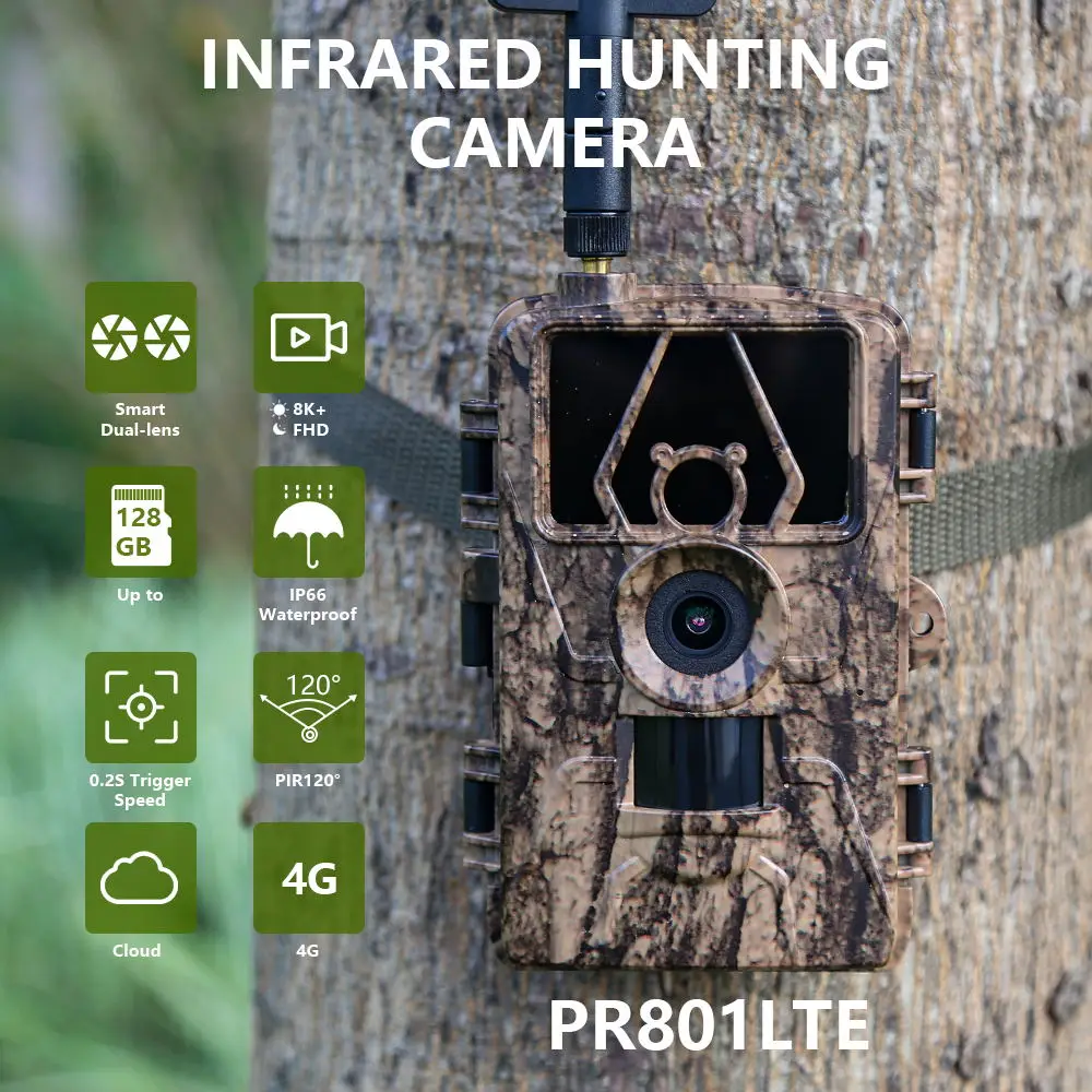1Pcs HD8K กล้องอินฟราเรดสําหรั - Outdoor Hunting Camera Wifi บทวิจารณ์และราคา