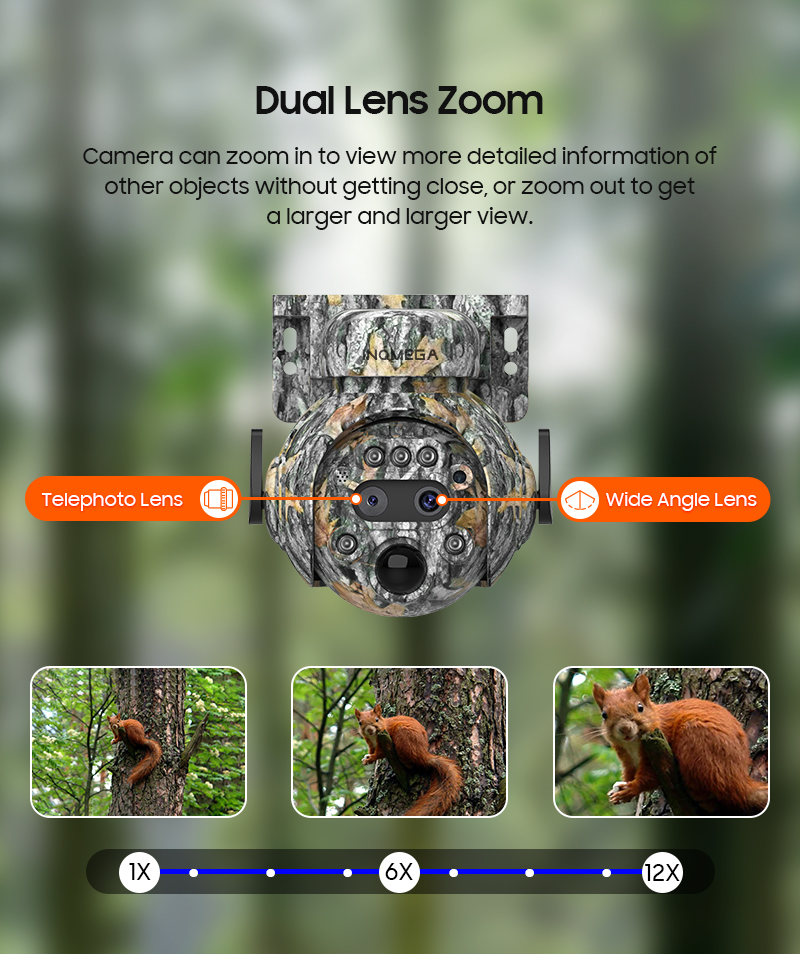 กล้องโซลาร์ INQMEGA 12X ซูม 4K - Outdoor Hunting Camera Wifi บทวิจารณ์และราคา