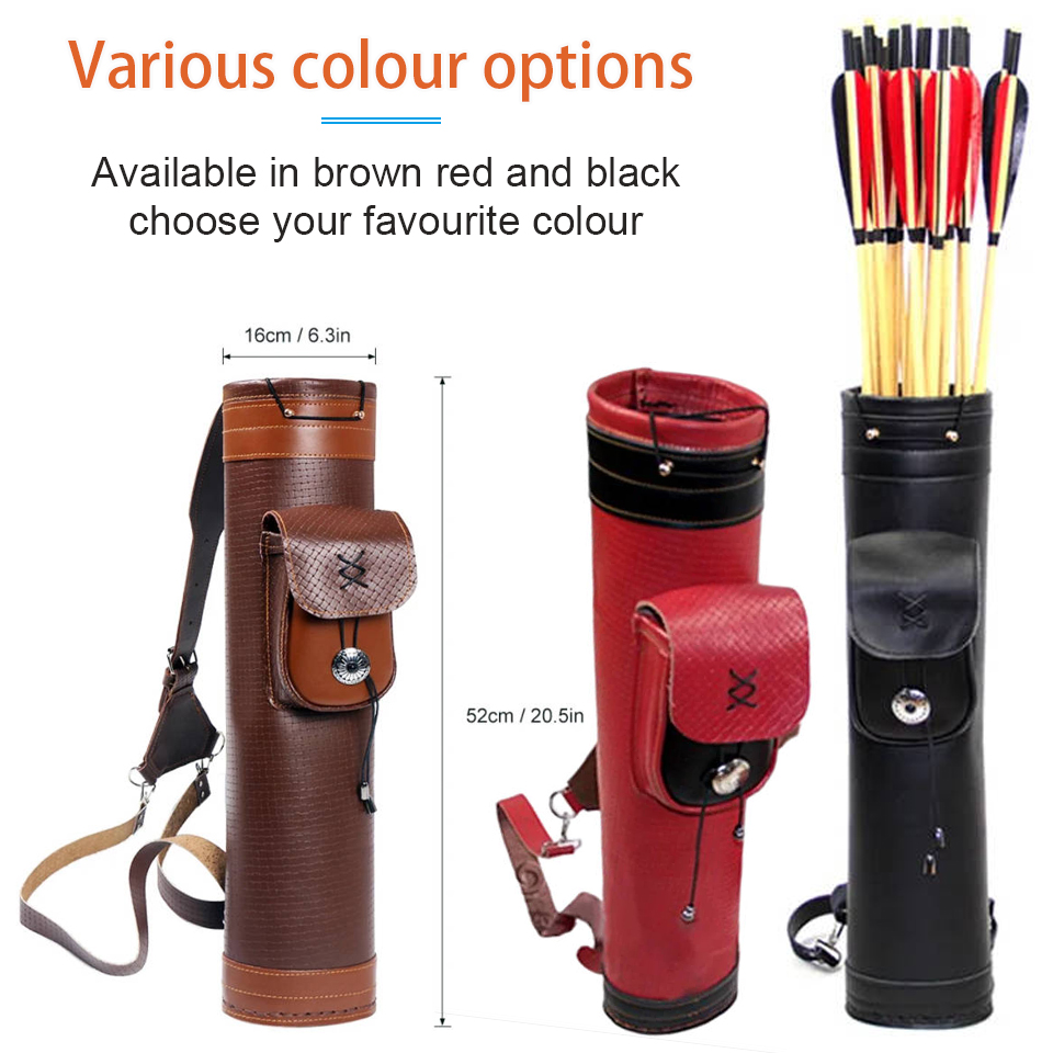 52 ซม.แบบดั้งเดิมแบบพกพากระเป๋ - Quiver Arrow Back บทวิจารณ์และราคา