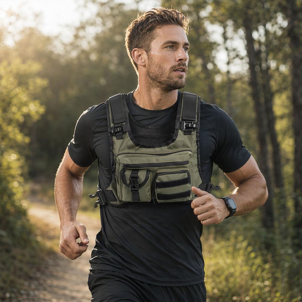 เสื้อกั๊กยุทธวิธีกลางแจ้งแบบหล - Outdoor Hunting Bag บทวิจารณ์และราคา