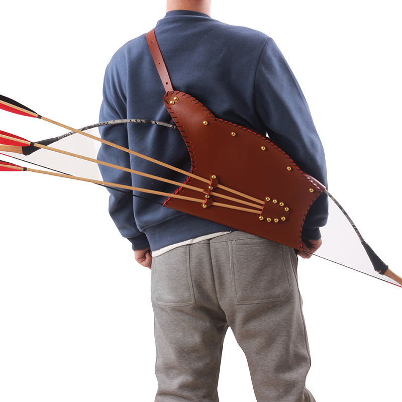 แบบดั้งเดิม PU หนังยิงธนูไหล่ก - Quiver Arrow Back บทวิจารณ์และราคา