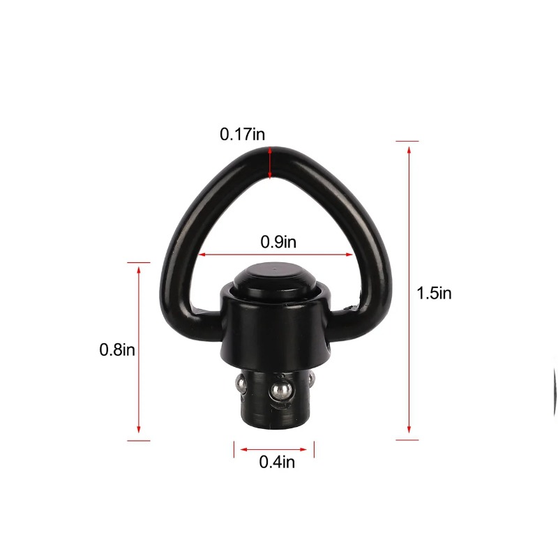 1/2PCS ปืนไรเฟิล PUSH ปุ่ม QD  - Rifle Sling Swivel บทวิจารณ์และราคา