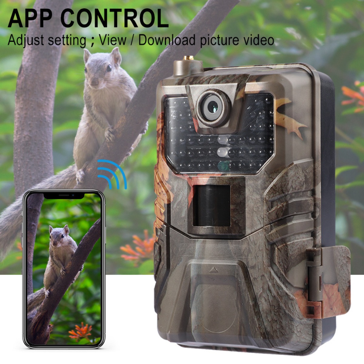 กล้องล่าสัตว์กลางแจ้ง 4K พร้อม - Outdoor Hunting Camera Wifi บทวิจารณ์และราคา